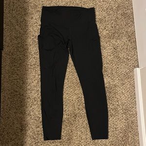 Lululemon Black Fast and Free 25” Leggings